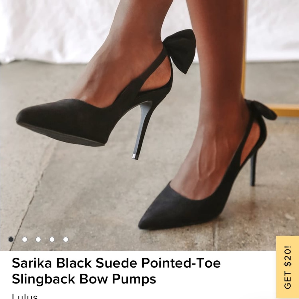 Black Bow Heels Lulus